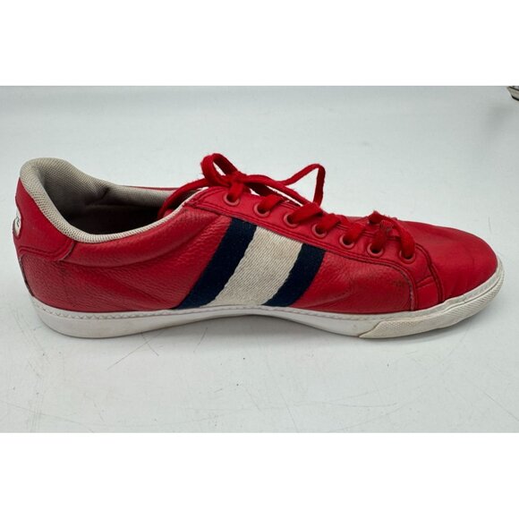 Lacoste Mens Grad Vulc 120 2 P Sneaker Size Red Leather Sneakers Size 8.5 Red - Picture 6 of 13